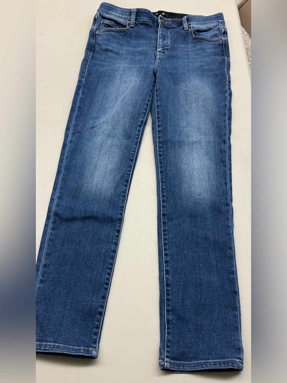 LuLaRoe Women's Straight Leg Medium Denim Blue Jeans Magic waistband